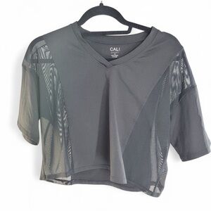 Women's Black Mesh Top